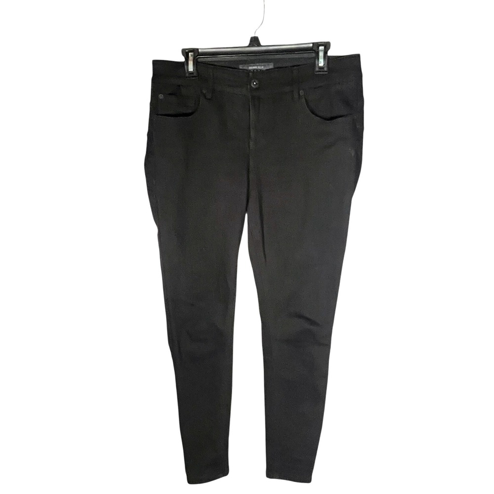 Torrid Women's Black Stretch Denim Jeans Tapered Leg 12S Short